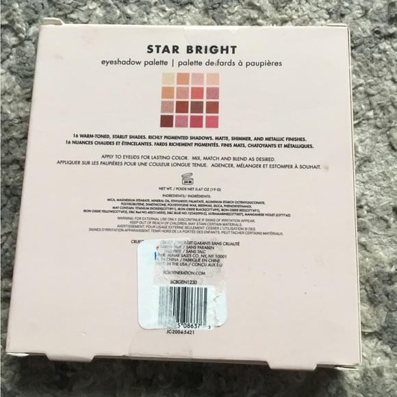 BCBG BCBGeneration 16 Pc  Shade Eyeshadow Palette Star to Star Bright  NWT/NEW! - Picture 3 of 3
